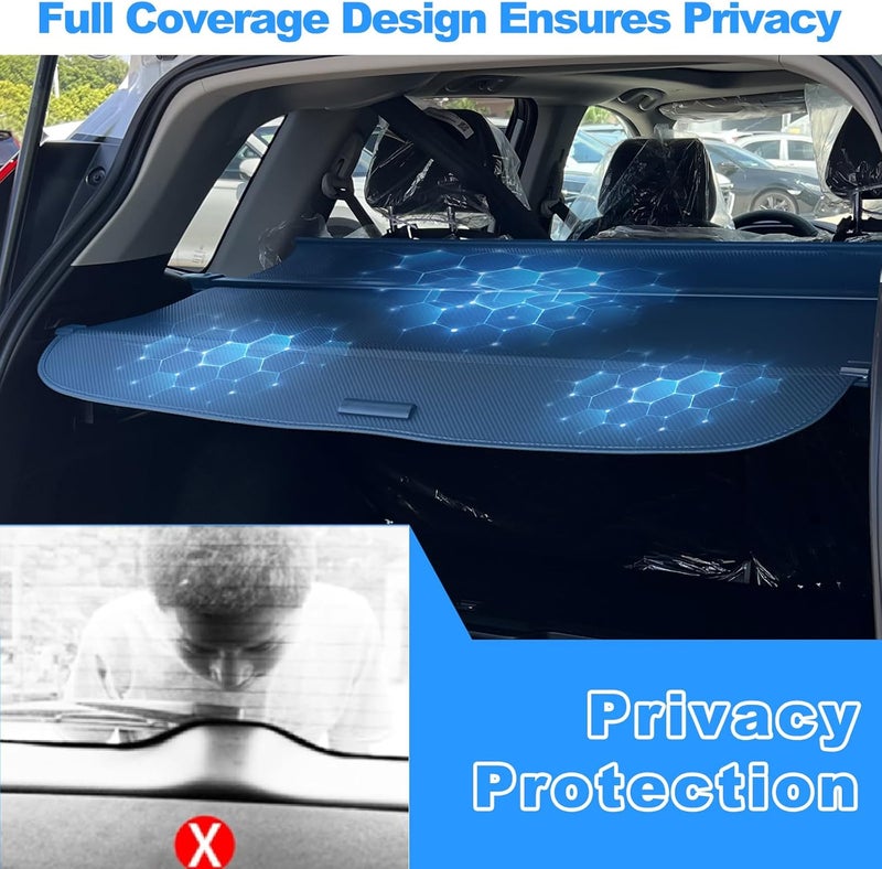 AUXKO Retractable Cargo Cover for Honda CRV 2023-2026, Trunk Cover Shade Cover for 2025 2026 Honda CRV, Shielding Shade Anti-Peeping Luggage Privacy Screen,Carbon Fiber(NOT for Sport Touring Hybrid) - Image 3